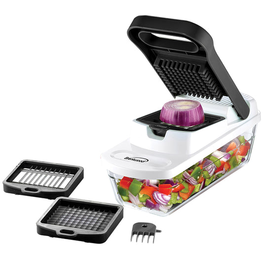 Brentwood Brentwood Pro Food Chopper and Vegetable Dicer with 6.3 Cup Storage Container in Black