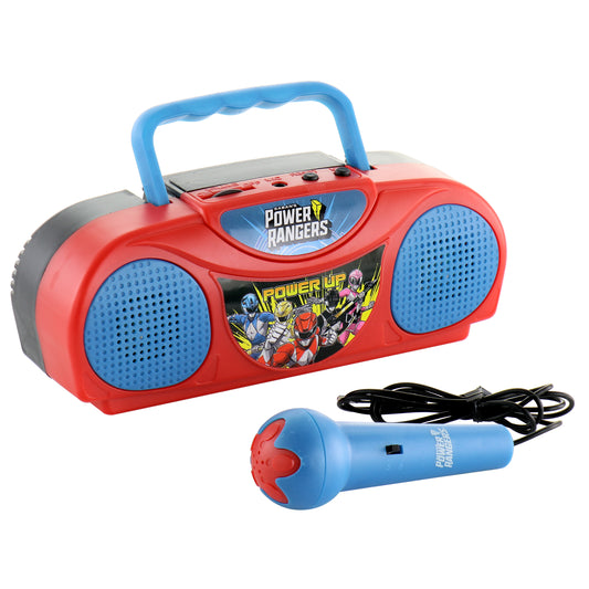 POWER RANGERS Power Rangers Portable FM Radio Karaoke Kit with Microphone