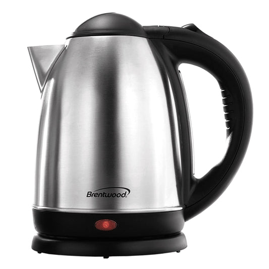 BRENTWOOD Brentwood 1.7 L Stainless Steel Electric Cordless Tea Kettle 1000W (Brushed)