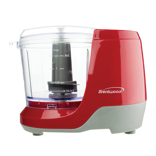 Brentwood Brentwood 1.5 Cup Mini Food Chopper in Red