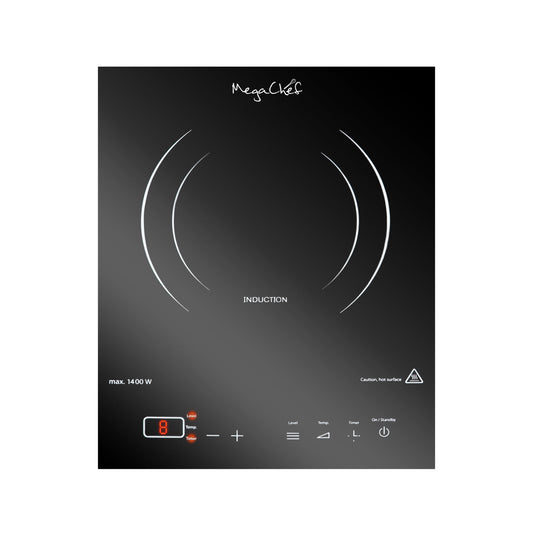 MEGACHEF MegaChef Portable 1400W Single Induction Countertop Cooktop with Digital Control Panel