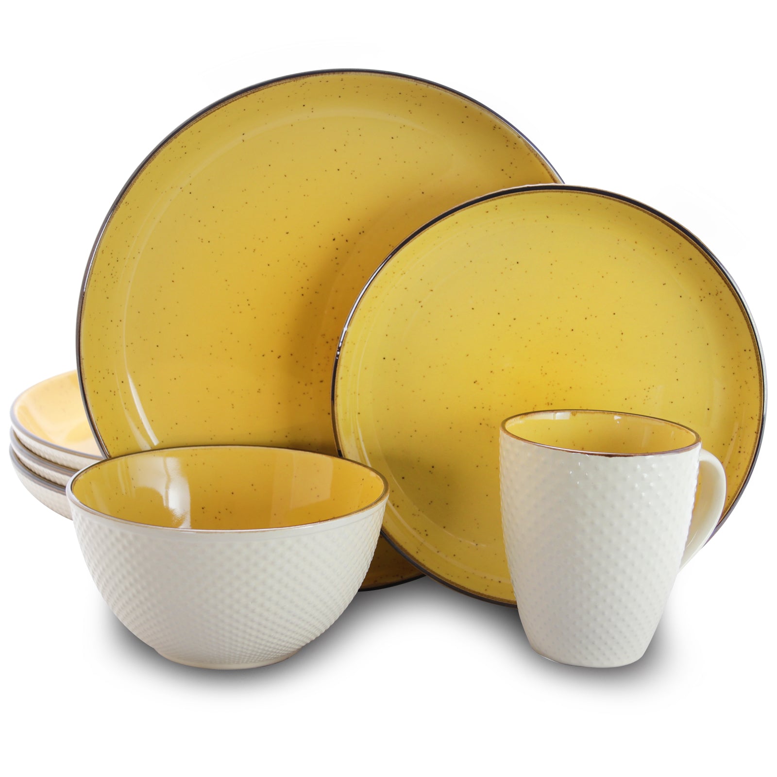 ELAMA Elama Mellow-Yellow 16-Piece Dinnerware Set