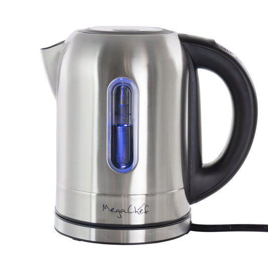 MegaChef MegaChef 1.7Lt. Stainless Steel Electric Tea Kettle With 5 Preset Temps