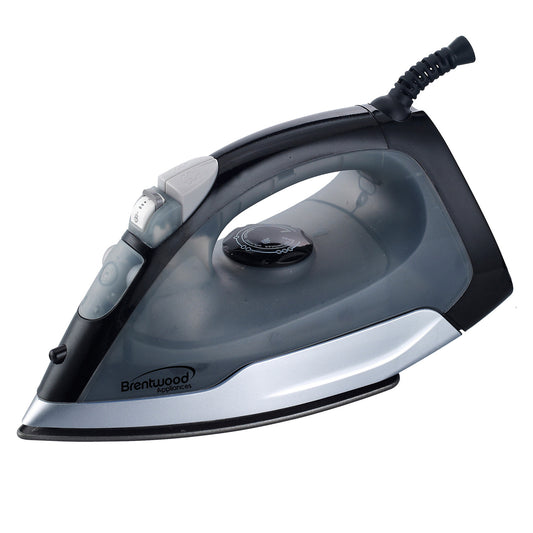 BRENTWOOD Brentwood Full Size Steam / Spray / Dry Iron in Black and Gray