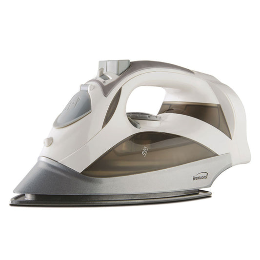 BRENTWOOD Brentwood Steam Iron With Retractable Cord - White