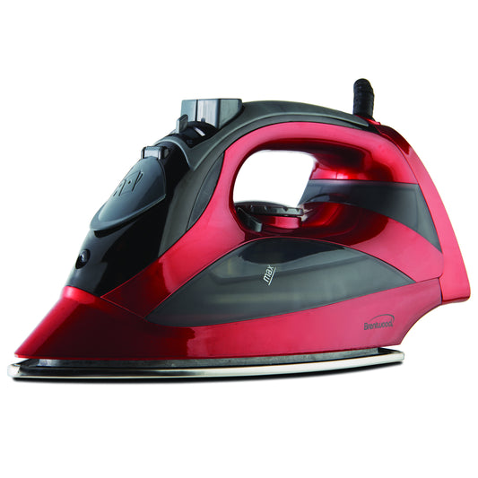 BRENTWOOD Brentwood Steam Iron With Auto Shut-OFF - Red
