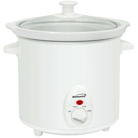 BRENTWOOD Brentwood 3 Quart Slow Cooker in White