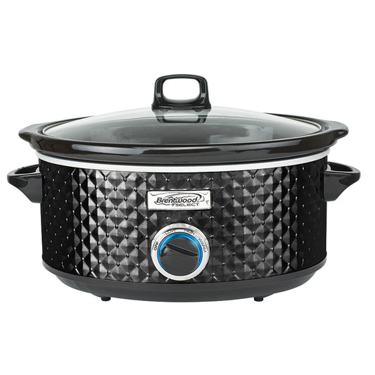 BRENTWOOD Brentwood Select 7 Quart Slow Cooker in Black