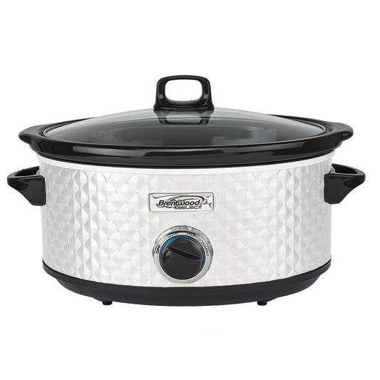 BRENTWOOD Brentwood Select 7 Quart Slow Cooker in White