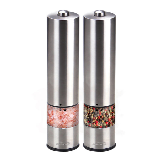 Brentwood Brentwood Electric Blue LED Salt and Pepper Adjustable Ceramic Grinders