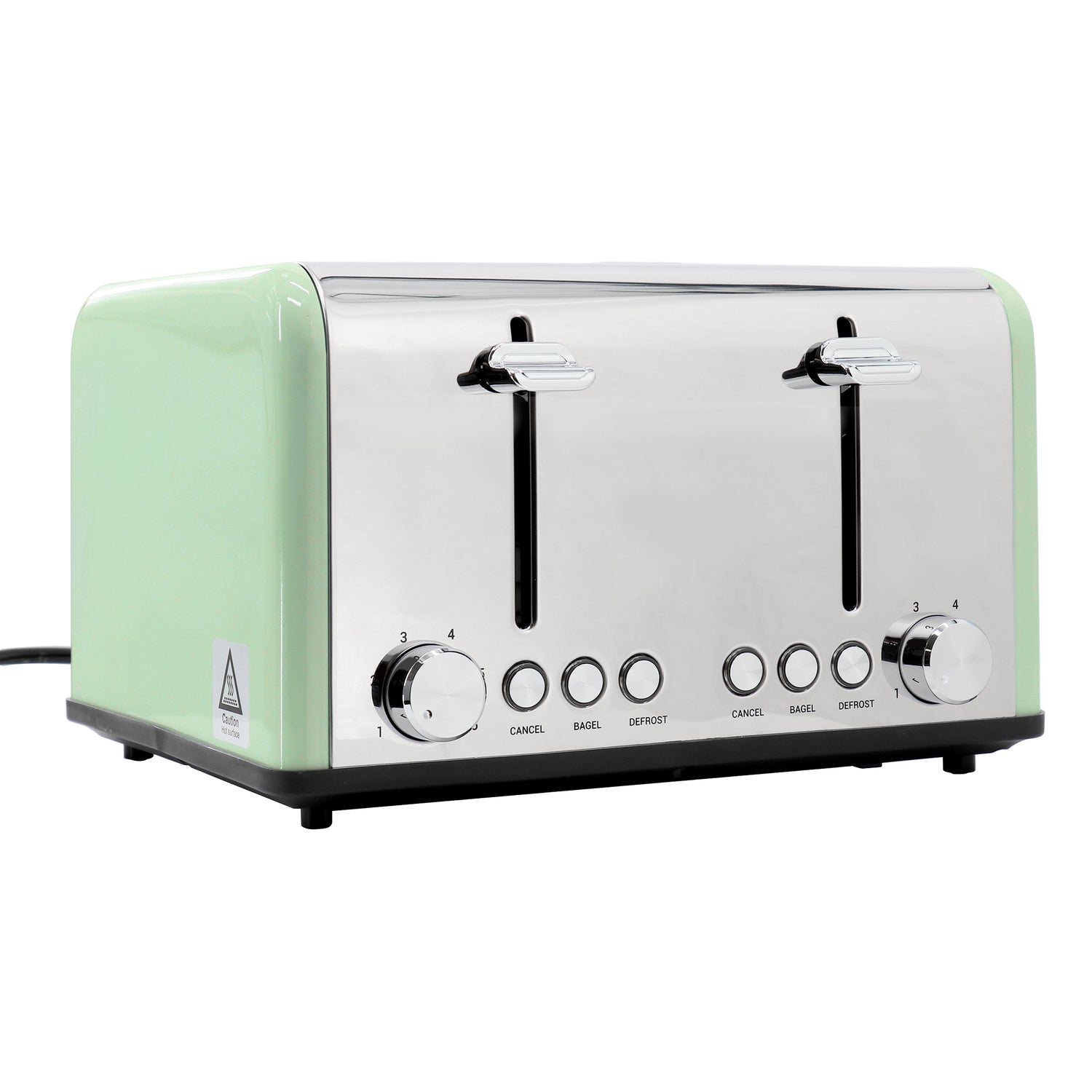 Redmond Redmond 4-Slice Extra Wide Slot 1650W Stainless Steel Toaster in Moss Green