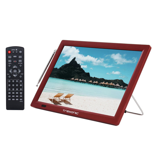 Trexonic Trexonic Portable Rechargeable 14 Inch LED TV with HDMI, SD/MMC, USB, VGA, AV In/Out and Built-in Digital Tuner