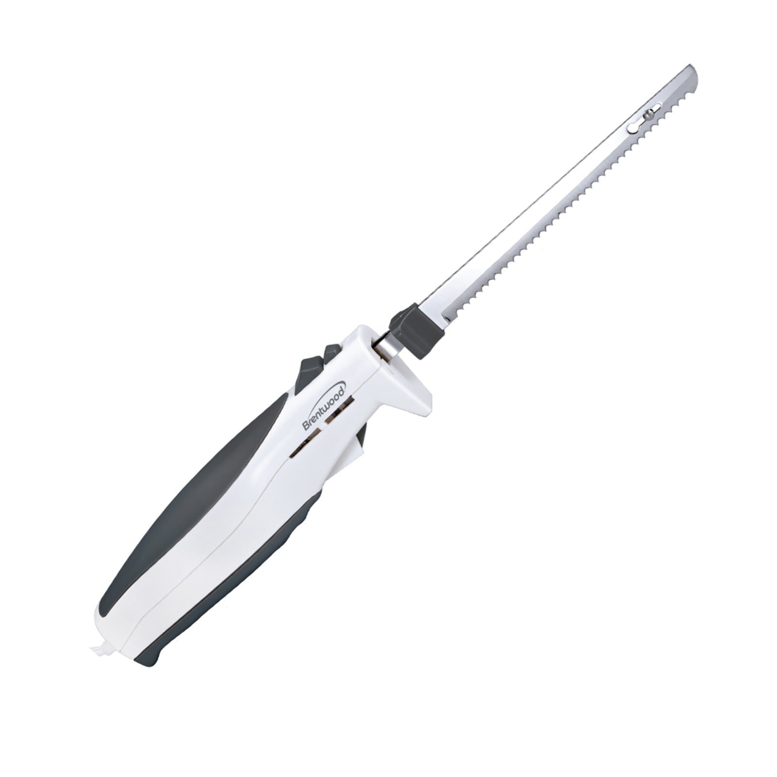 BRENTWOOD Brentwood 7.5-Inch Electric Carving Knife in White