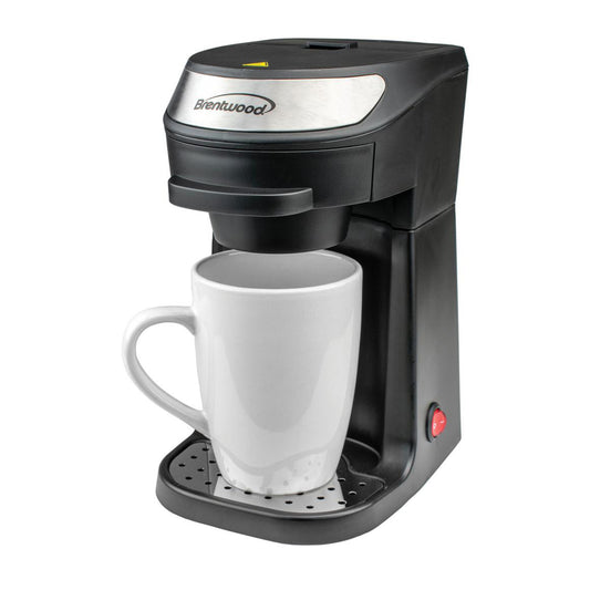 Brentwood Brentwood Single Serve Coffee Maker in Black with Mug