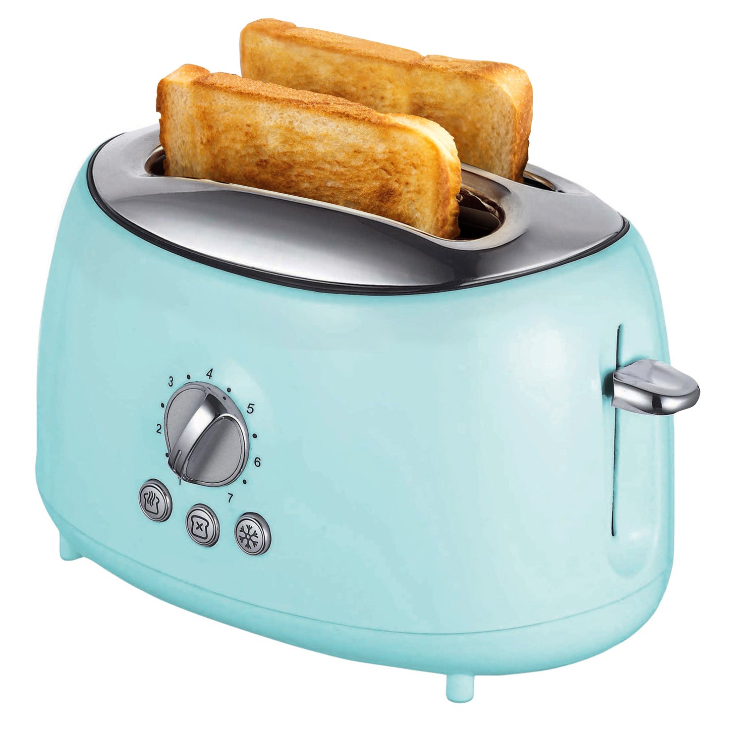 Brentwood Brentwood Cool Touch 2-Slice Extra Wide Slot Retro Toaster in Blue