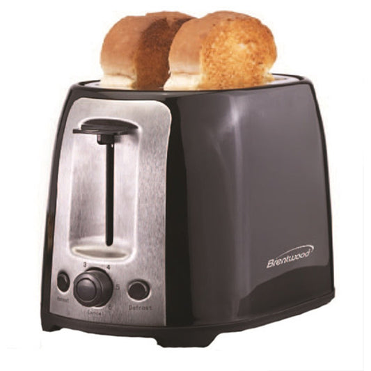 BRENTWOOD Brentwood  2 Slice Cool Touch Toaster ; Black and Stainless Steel