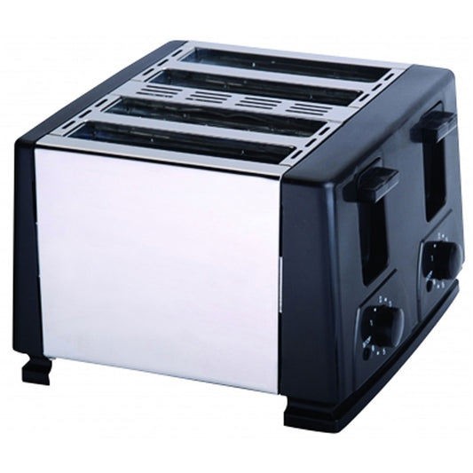BRENTWOOD Brentwood 1300W 4 Slice Toaster in Black and Silver
