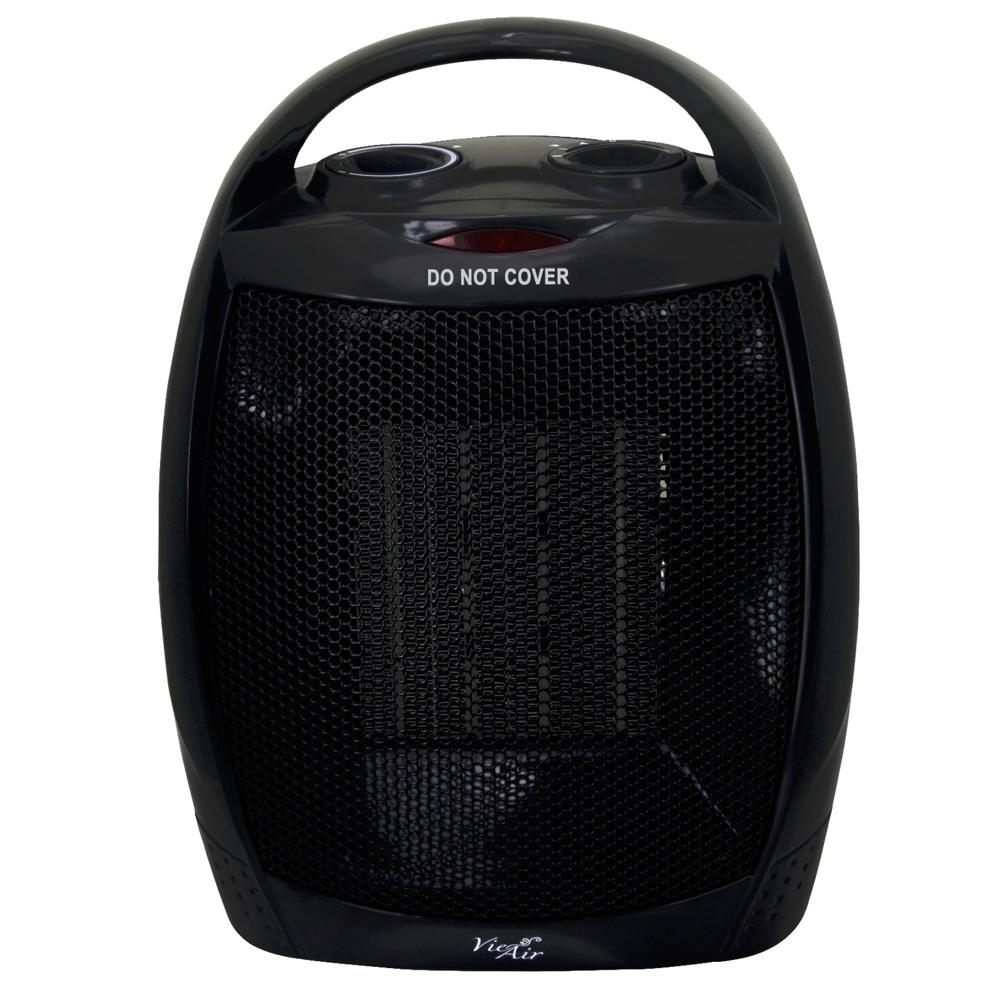VIE AIR Vie Air 1500W Portable 2 Settings Black Ceramic Heater with Adjustable Thermostat